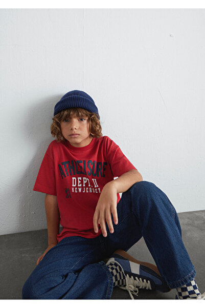 Mavi Athleisure Printed Red Boy's T-Shirt M6610358-85905