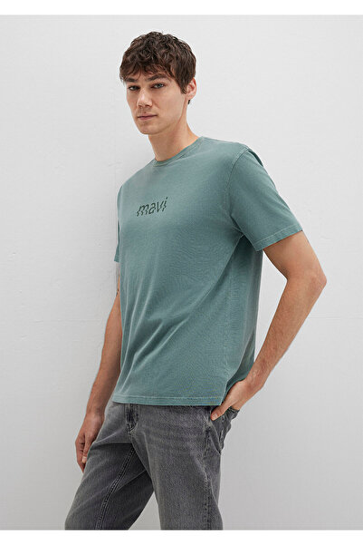 Mavi Τυπωμένο πράσινο μπλουζάκι Loose Fit / Loose Relaxed Fit 0612933-71917