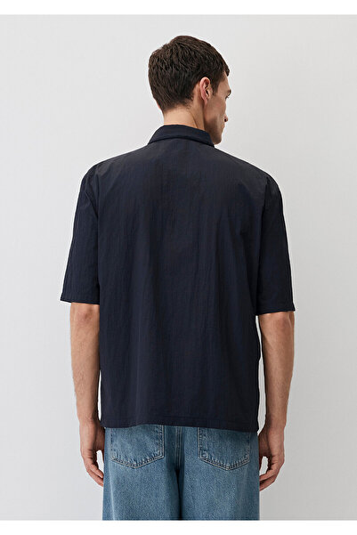 Mavi Lacivert Gömlek Loose Fit / Bol Rahat Kesim 0211486-70496