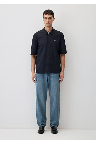 Mavi Lacivert Gömlek Loose Fit / Bol Rahat Kesim 0211486-70496