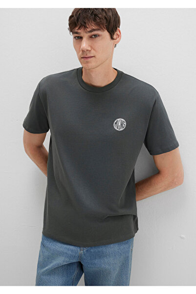 Mavi Logo Baskılı Yeşil Tişört Loose Fit / Bol Rahat Kesim 0613014-71598
