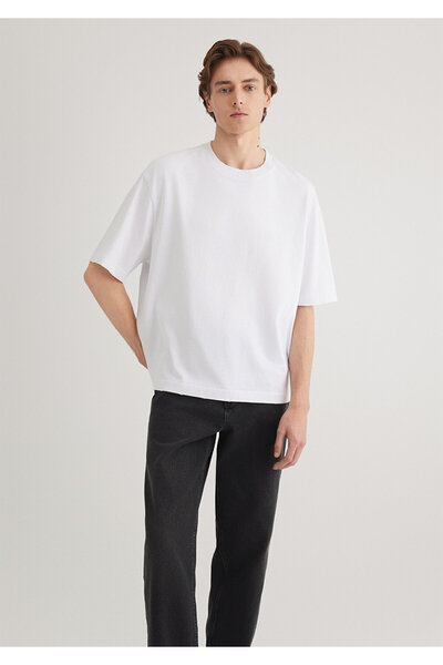 Mavi White Basic T-Shirt - Boxy Fit 0612489 -620