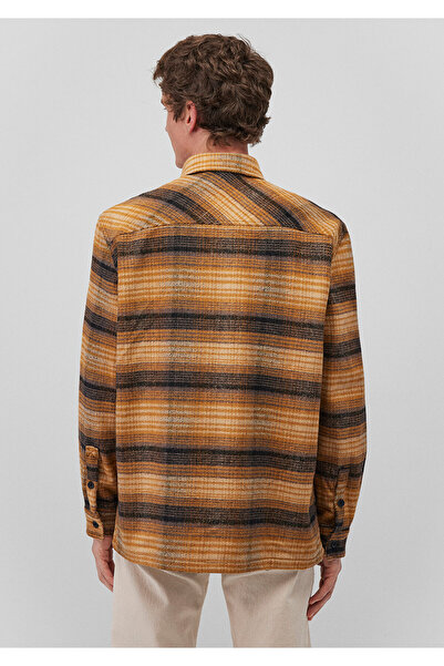 Mavi Kareli Sarı Gömlek Regular Fit / Normal Kesim 0211308-88673