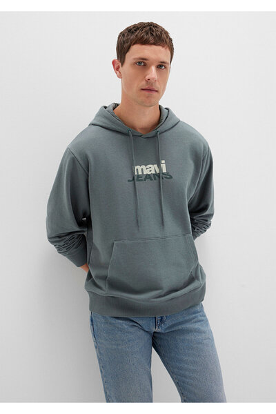 Mavi Logo Baskılı Yeşil Sweatshirt 0S10210-71577