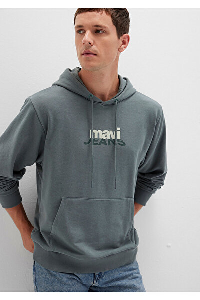 Mavi Logo Baskılı Yeşil Sweatshirt 0S10210-71577