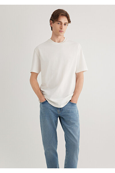 Mavi 3lü Erkek Basic Tişört Loose Fit / Bol Rahat Kesim 0612315-70057