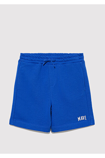 Mavi Logo Baskılı Şort 6410003-70896