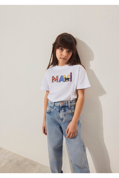 Mavi Λευκό T-Shirt με λογότυπο Loose Fit / Loose Relaxed Fit7610193-620