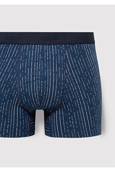 Mavi Çizgili Lacivert Boxer 092662-34340
