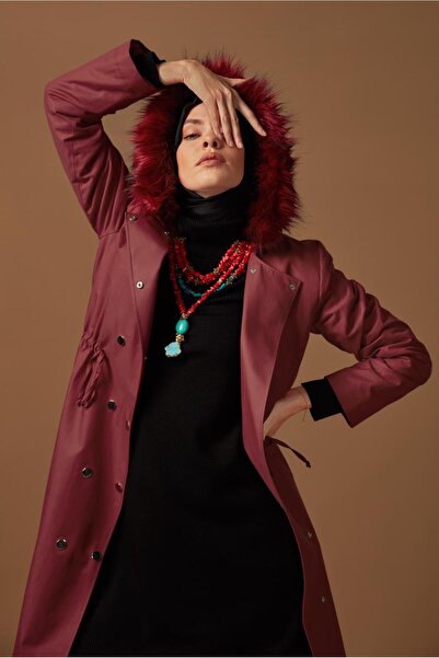 Alvina Парка з капюшоном і поясом 90133