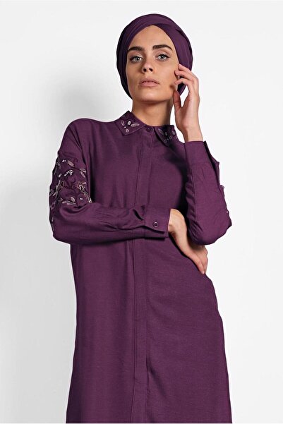 Alvina 40238 Model Flower Embroidered Tunic