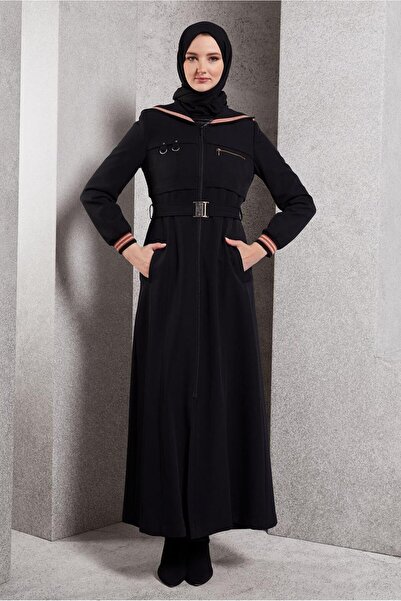 Alvina KEMERLİ KAPÜŞONLU PARDESÜ 10463