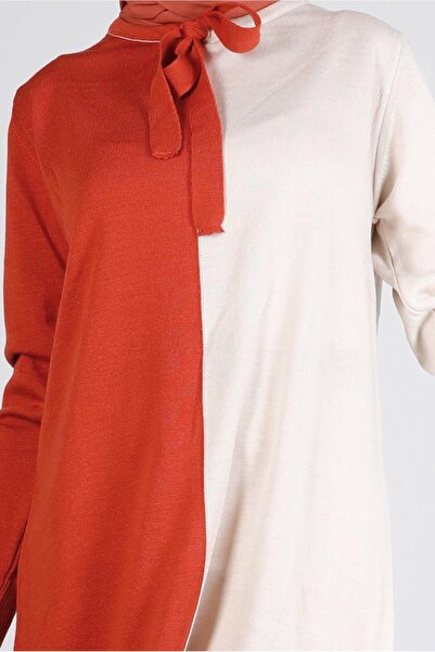 Alvina ΔΙΧΡΩΜΑ ΠΛΕΚΤΟ ΤΟΥΝΙΚΟ ΜΕ ΛΕΠΤΟΜΕΡΗ ΔΕΣΜΕΥΣΗ 43167