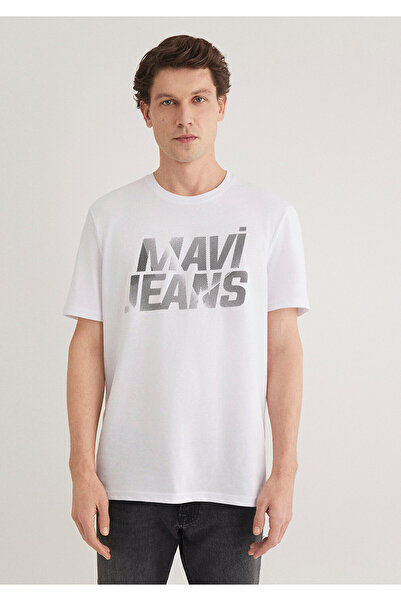 Mavi Jeans Baskılı Beyaz Tişört Regular Fit / Normal Kesim 0610260-620