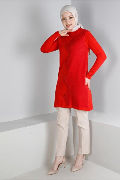 Alvina تونك تريكو أكريليك منقوش 43246