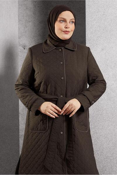 Alvina Kuşaklı Kapitone Trençkot 10927