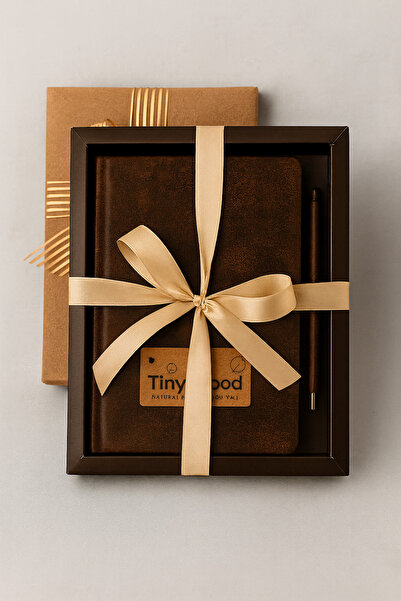 tiny wood Hediye Defter Seti – Defter & Kalem – Ofis Hediyesi, Öğretmenler Gü...