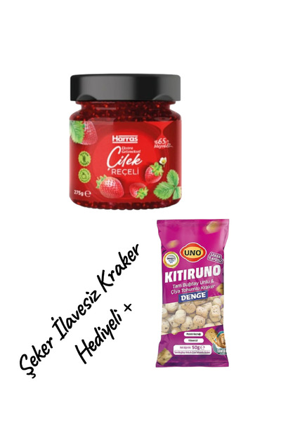 Harras ŞEKER İLAVESİZ ÇİLEK REÇELİ