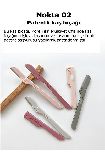 SİNDO PRİME Kaş Alma Tek Katlama Jilet Pembe Renk 2'li Set