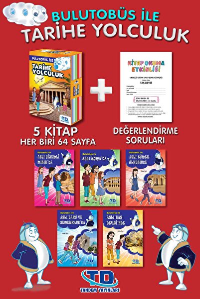 Tandem Yayınları Bulutobüs ile Tarihe Yolculuk (5 Kitap Takım)