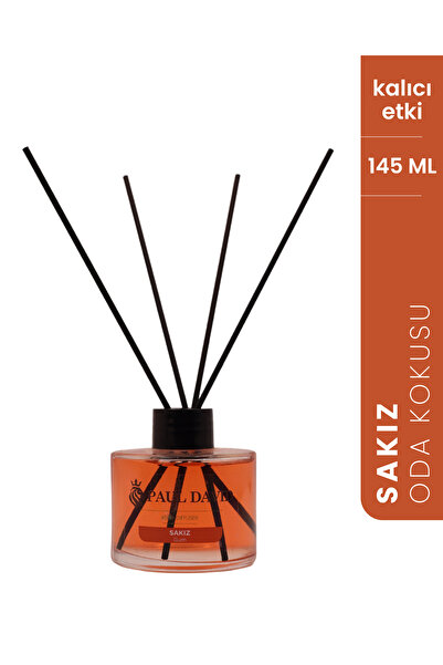 Paul David Sakız Yüksek Koku Yayılımlı Dekoratif Bambu Çubuklu Oda Kokusu 145 ml