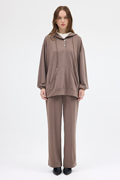 Rays Set pantaloni tunică Mink Pocket cu glugă 8105A