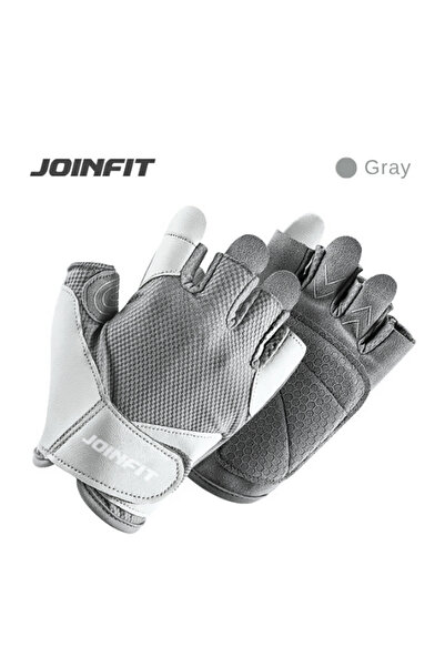 JOINFIT Fitness and Weightlifting Gloves Medium (Gray) - Comfortable and Secu...