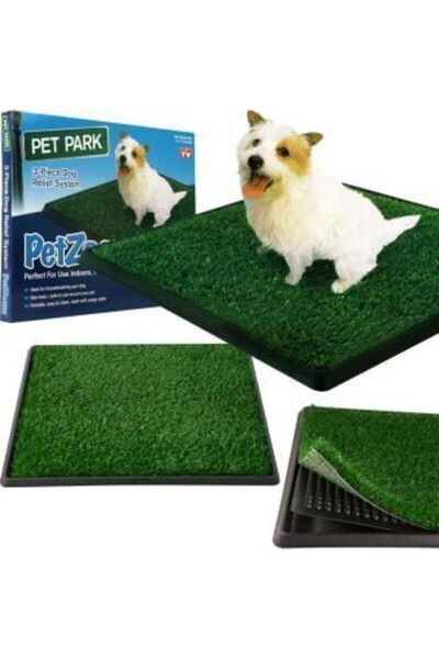Genel Markalar Petzoom Pet Park Köpek Tuvalet Eğitim Parkı Büyük, 64cm X 51cm X 3.8cm Pet Park