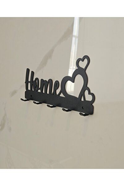 VELUX HOME Metal Home Written Stylish Key Holder Decorative Key Hanger with 5 Hooks