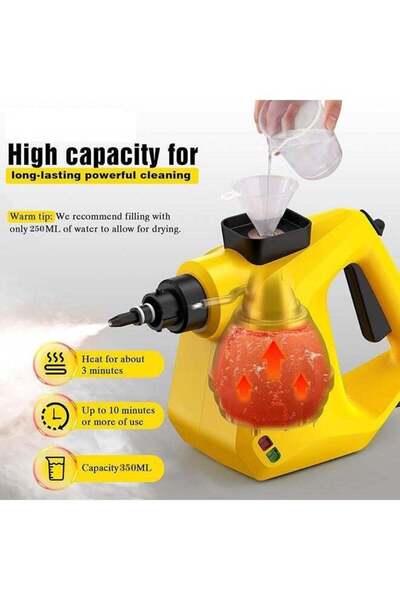 fulina 250ML Handheld Steam Cleaner for Home,Multipurpose Portable Steam Cleaners Use with Safety Lock and