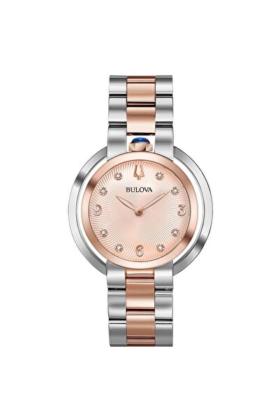 Bulova Γυναικείο Ρολόι 98P174, Quartz, 35mm, 3ATM