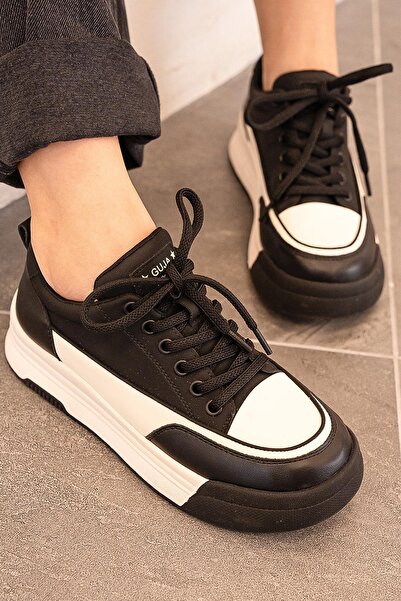 Guja RACHEL ORİJİNAL GUJA İTHALÖZEL SERİ HAKİKİ DERİ  KADIN SPOR AYAKKABI SİYAH