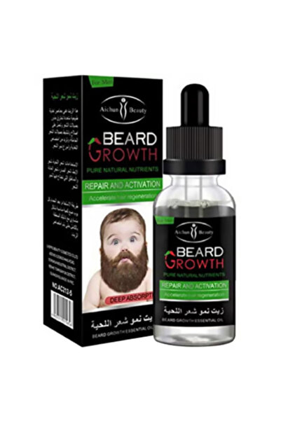 Aichun Beauty زيت نمو اللحية الطبيعي النقي 30 مل