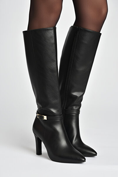 Fox Shoes V404020709 Black Thick Heeled Women's Boots