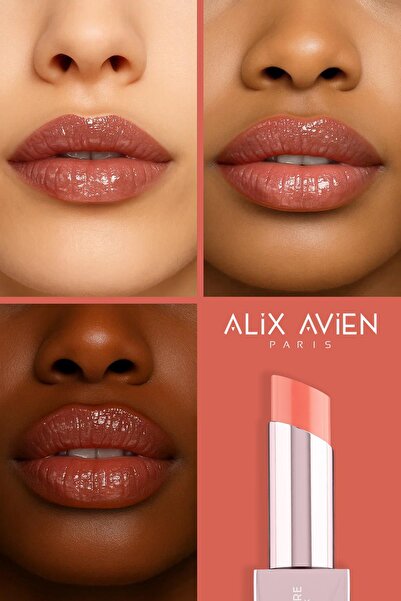 Alix Avien Beyond Care Sheer Lipstick 902 - Sheen Apricot - Yoğun Nemledirici Besleyici Etki - Parlak Ruj