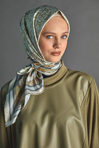 Setrms Zincir Desenli SS Logolu Eşarp