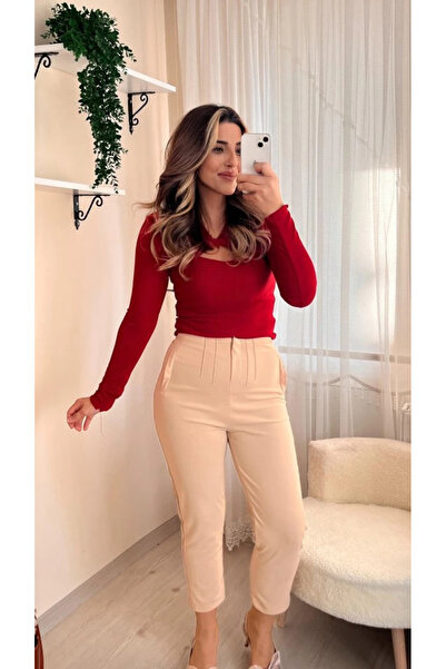 BALMIOR Women &Apos; S Top Sitting Leg Ends on the Ankle Atlas Fabric Trouser...