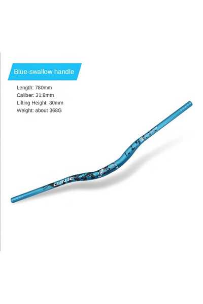 tur bike LUNJE Çift Renk Gidon 780mm Mavi
