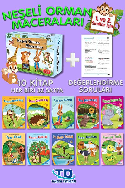 Tandem Yayınları 1. Ve 2. Sınıflar Için Neşeli Orman Maceraları 10 Kitap