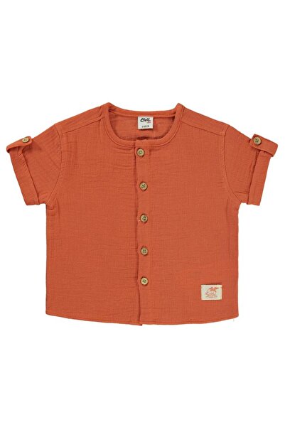 Civil Baby Plain Muslin 6-18 Months Shirt - Orange 18-24 Months