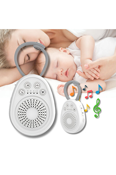 LUVLU Aparat sunete albe, 20 melodii HD pentru bebeluși, temporizator, autonomie 108 ore, doar 74 g
