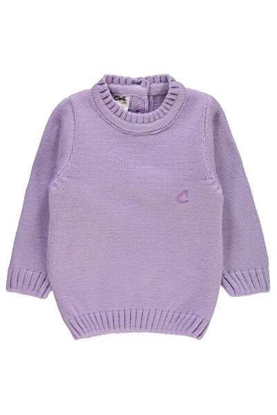 Civil Baby C Embroidered Plain Sweater for 6-18 Months - Lilac 18-24 Months