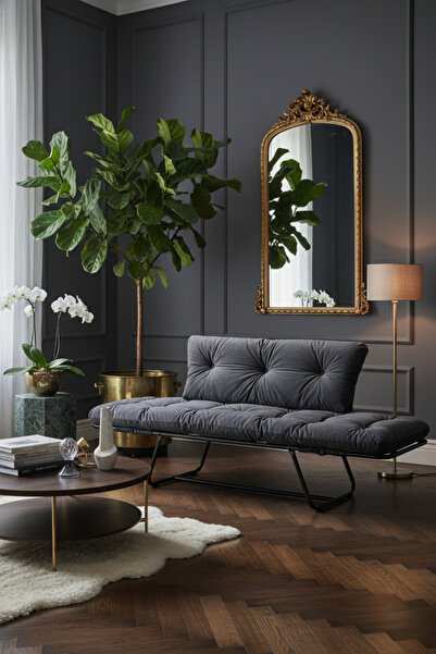 Home Yataklı İkili Kanepe | Mekanizmalı Çekyat Katlanır | Açılır Kollar & Fon...