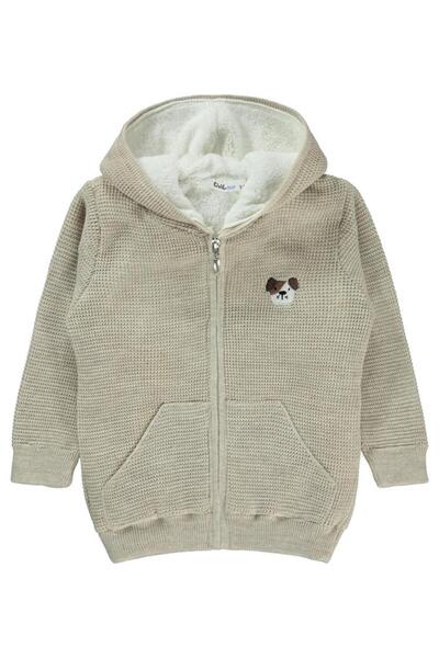Civil Boys Boy's Hooded Cardigan 2-5 Years Stone Color