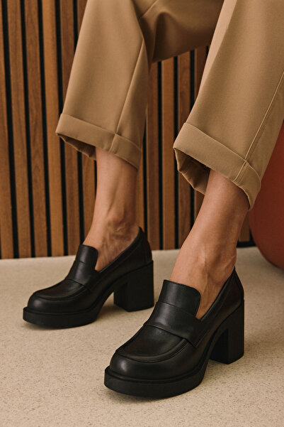 Ziya , Women's Genuine Leather Shoes 1531050Z25101100Y Black