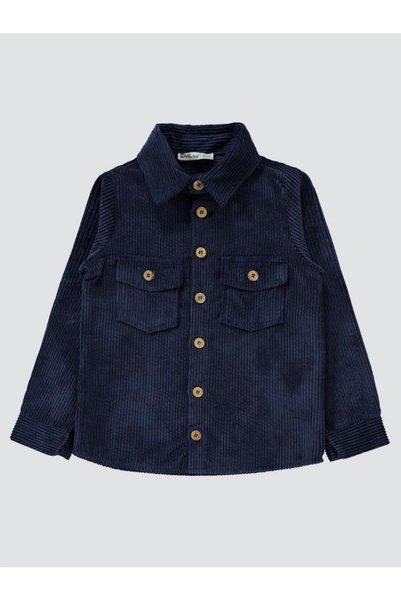 Civil Boys Double Pocket Shirt for Ages 6-9 - Navy Blue 9-10 Years