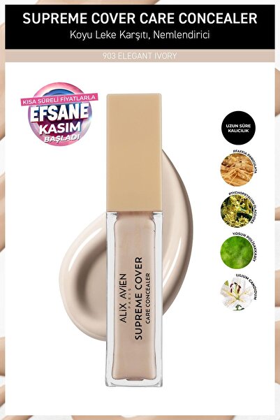 Alix Avien Kalıcı,Nemlendirici,Hücre Onarıcı Leke Karşıtı Kapatıcı - Supreme Cover Concealer 903 Elegant Ivory