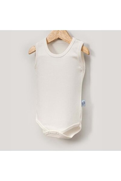 jijek baby kids Jijek Baby 3-Pack Cotton Sleeveless Baby Bodysuit – Soft, Comfortable - Ecru - 3 Years