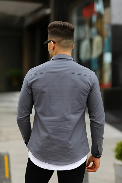 Serseri Jeans Erkek çift cep taktik kumaş paraşüt gömlek