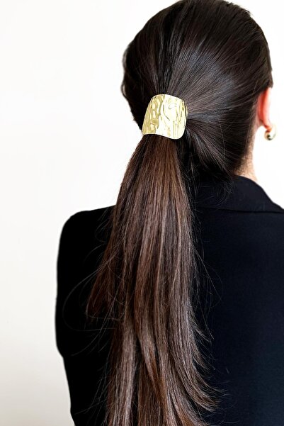 New Obsessions Cataramă cu coadă de cal elastic amorf din metal topit